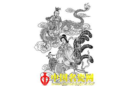 弄玉吹箫吉祥图案