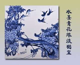 黄晓红陶瓷艺术:水墨青花浓淡相宜
