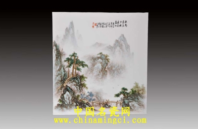 瓷板画:瓷器与画完美结合的艺术品