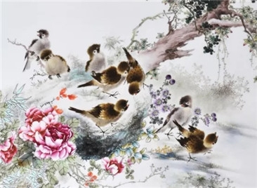 毛氏花鸟 | 工写妙合,陶瓷花鸟画创新的必经之路