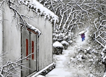 余氏雪景 | 素心若雪梅花下，香魂自在苦寒中